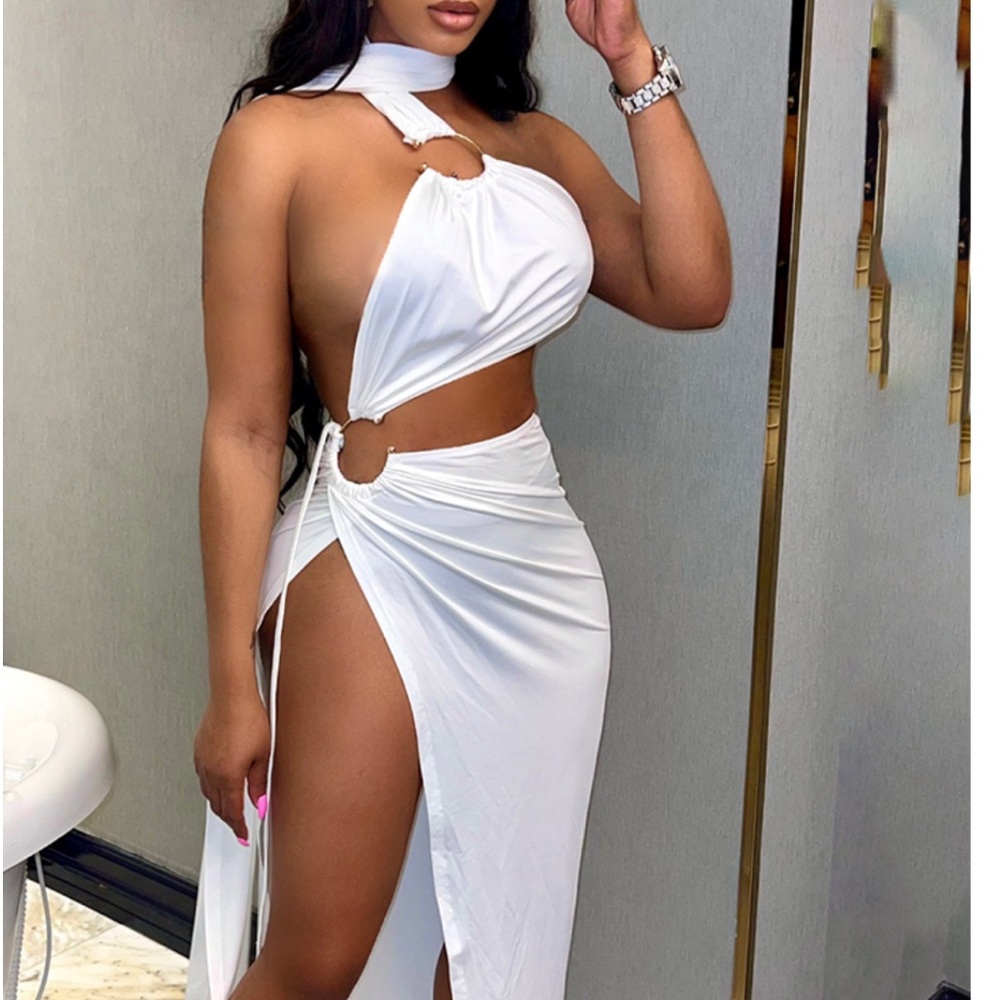 All white